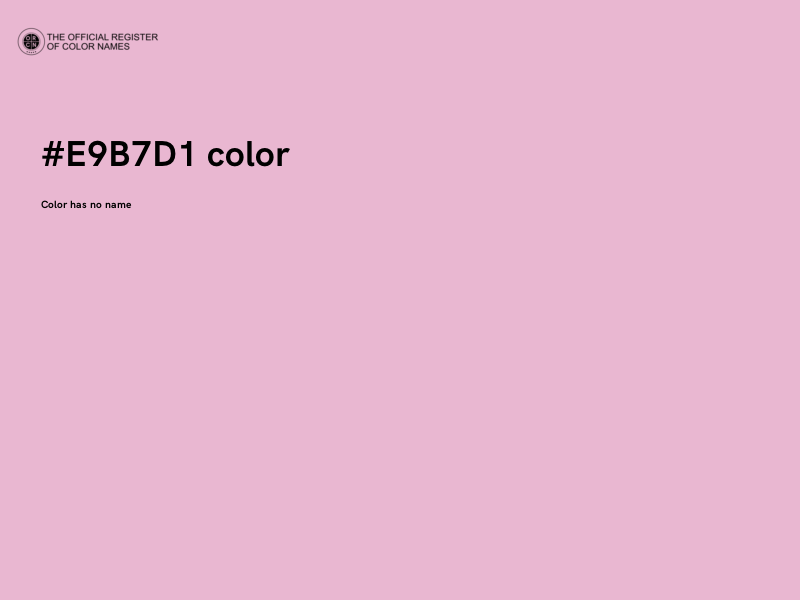 #E9B7D1 color image