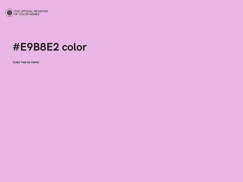 #E9B8E2 color image