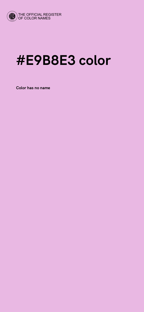 #E9B8E3 color image
