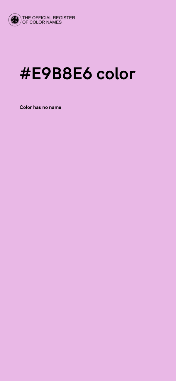 #E9B8E6 color image
