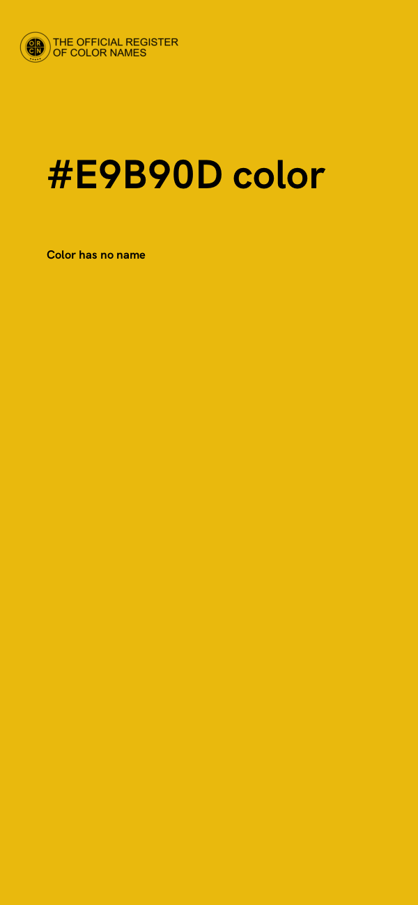 #E9B90D color image