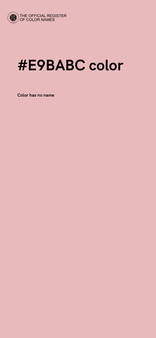 #E9BABC color image