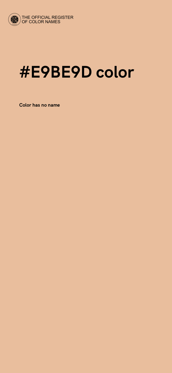 #E9BE9D color image