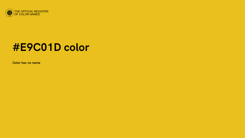 #E9C01D color image