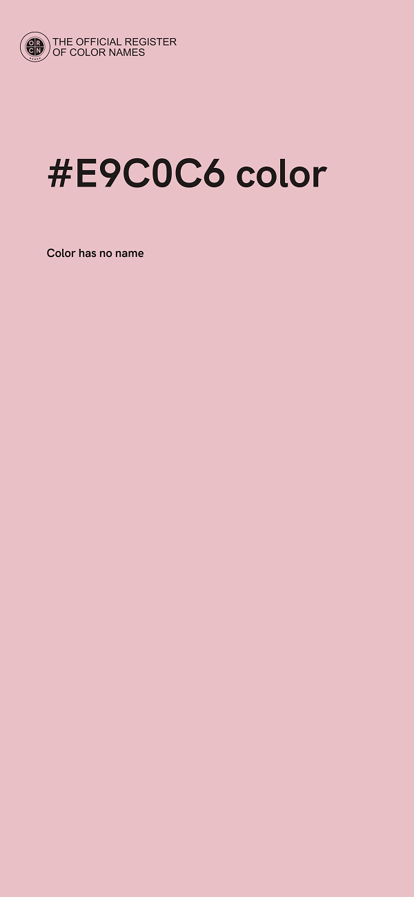 #E9C0C6 color image