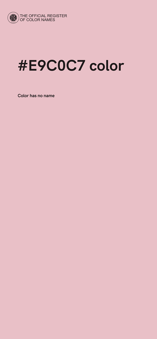 #E9C0C7 color image
