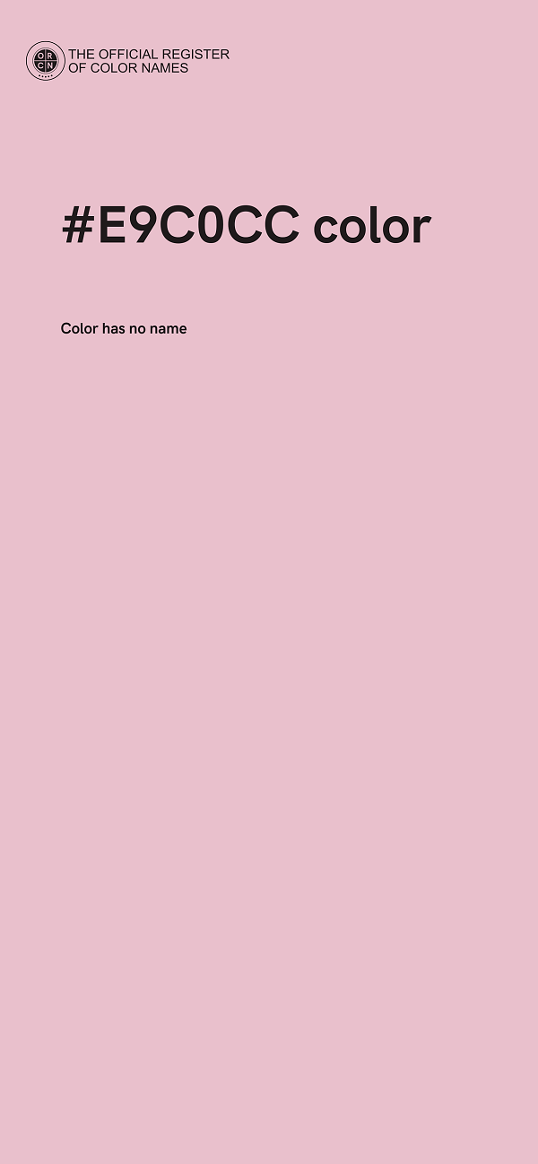 #E9C0CC color image