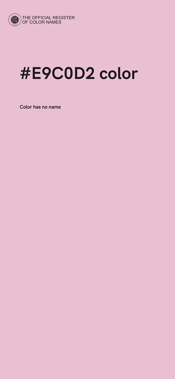 #E9C0D2 color image