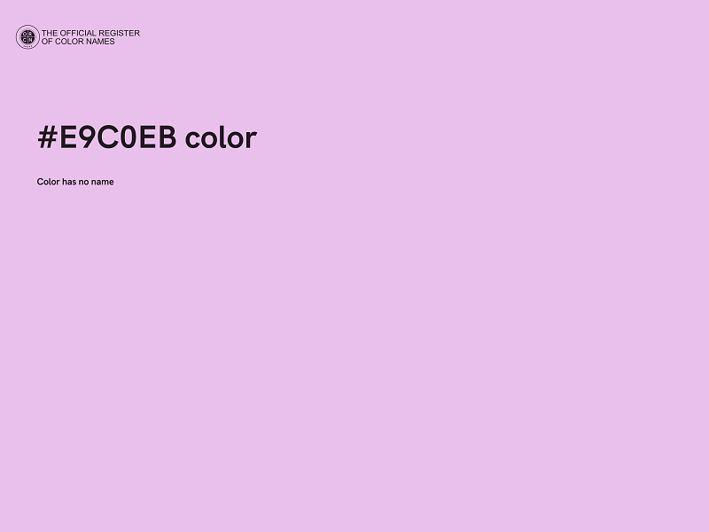 #E9C0EB color image