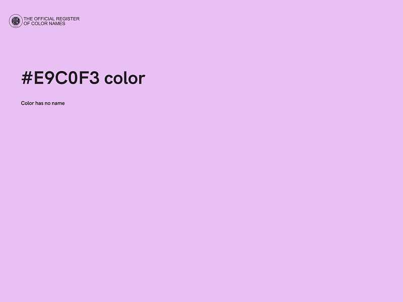 #E9C0F3 color image