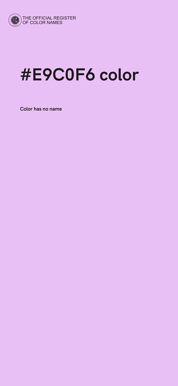 #E9C0F6 color image