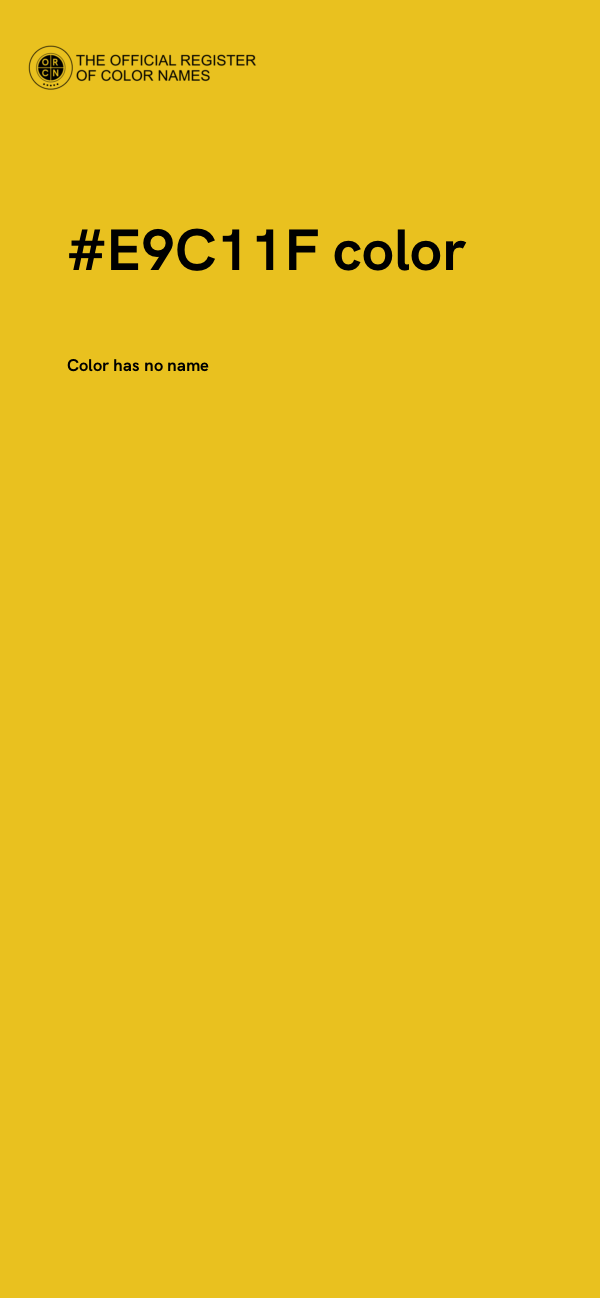 #E9C11F color image