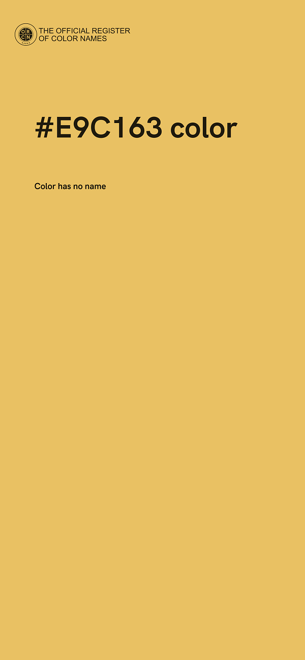 #E9C163 color image