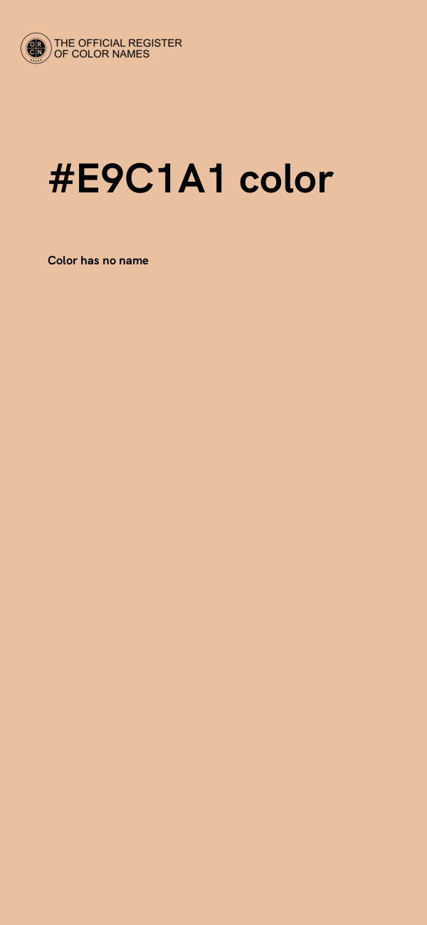 #E9C1A1 color image