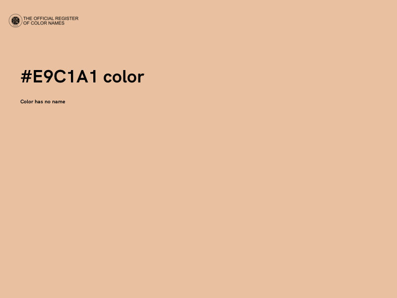 #E9C1A1 color image