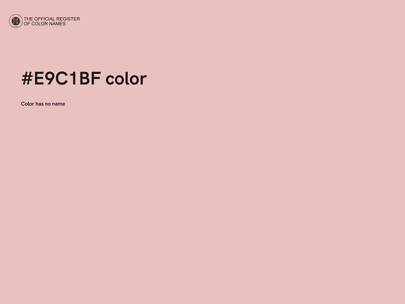 #E9C1BF color image