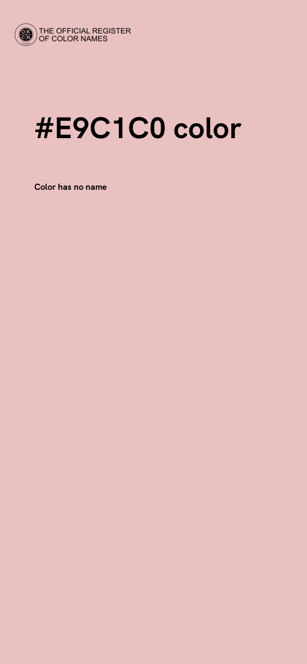 #E9C1C0 color image