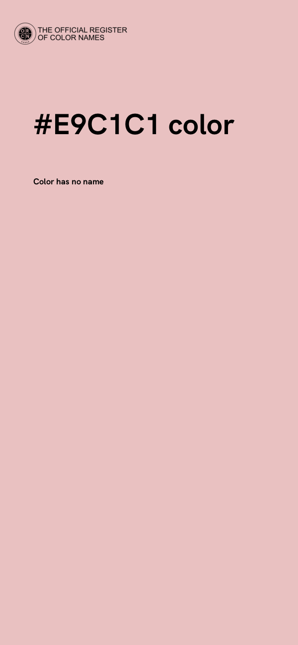 #E9C1C1 color image