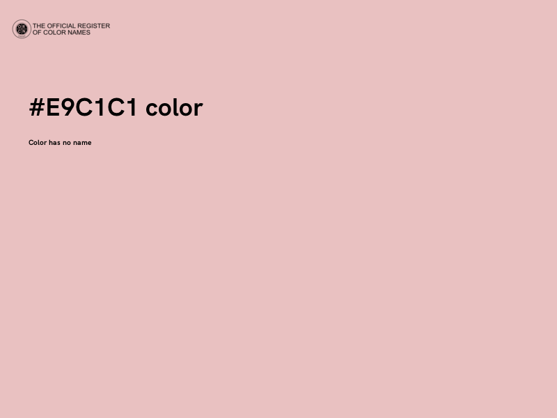 #E9C1C1 color image