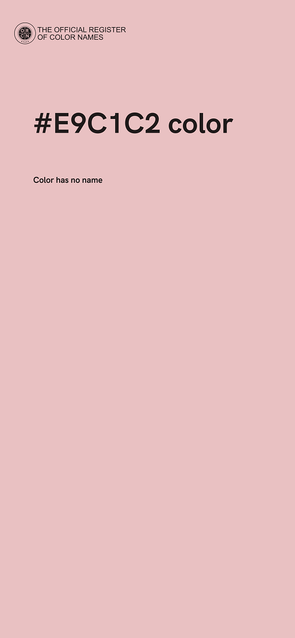 #E9C1C2 color image