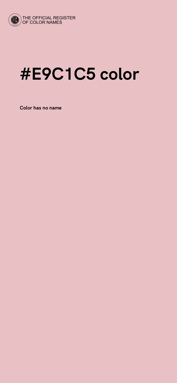 #E9C1C5 color image