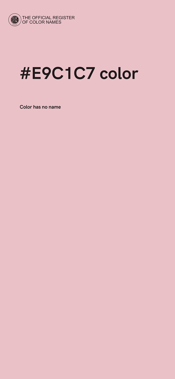 #E9C1C7 color image