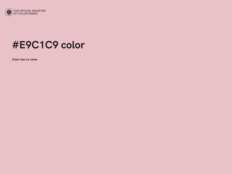 #E9C1C9 color image