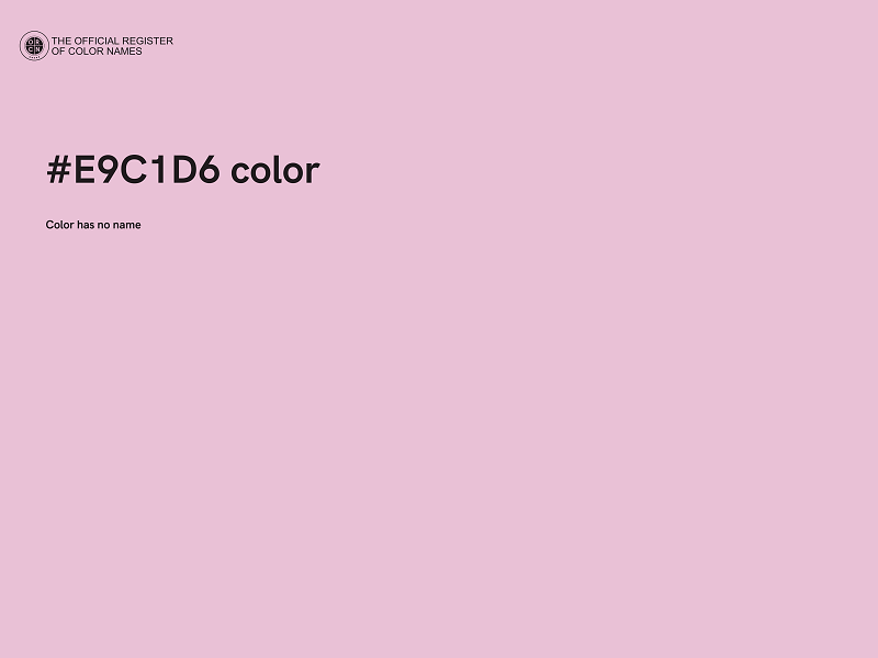 #E9C1D6 color image