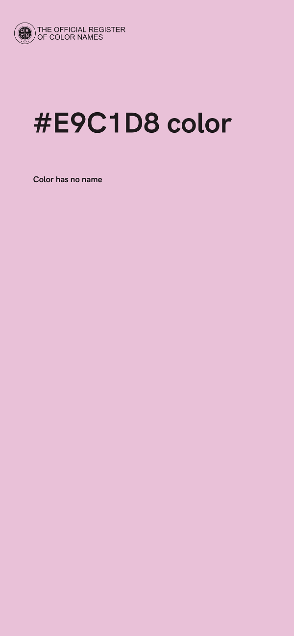 #E9C1D8 color image