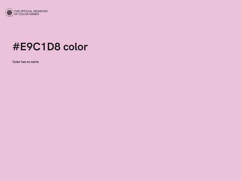 #E9C1D8 color image