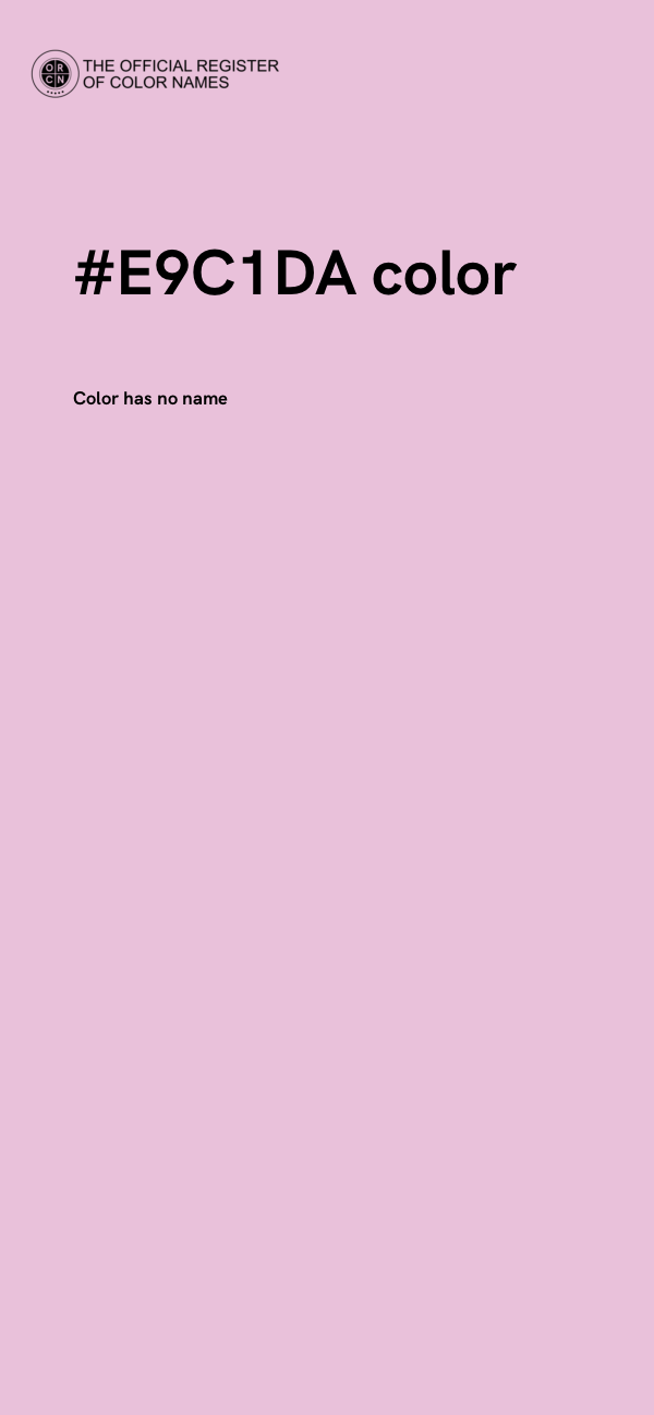 #E9C1DA color image