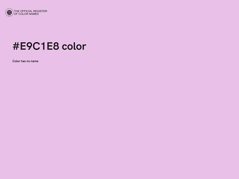 #E9C1E8 color image