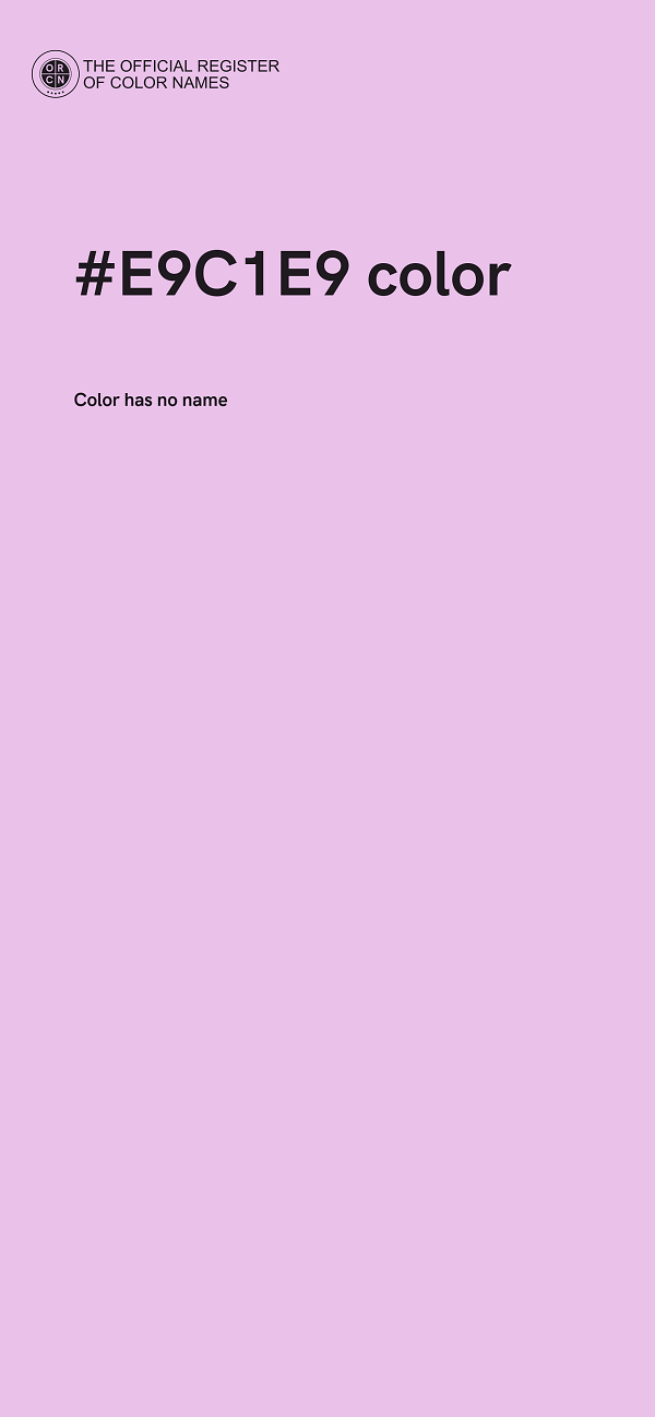 #E9C1E9 color image