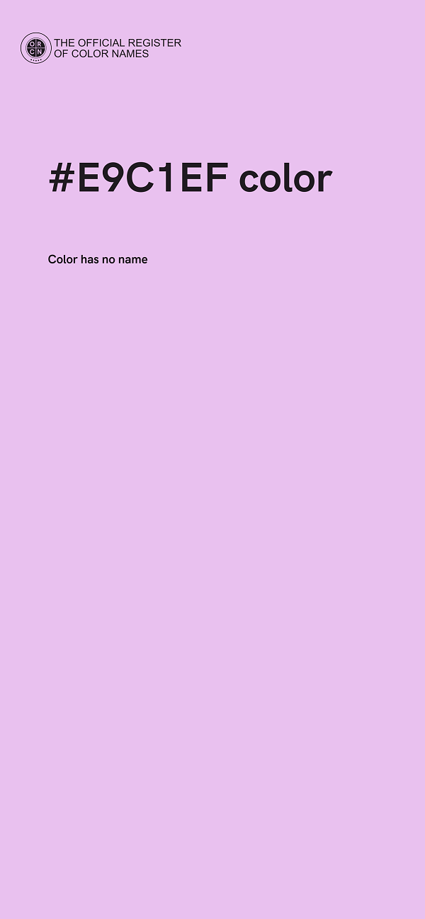 #E9C1EF color image