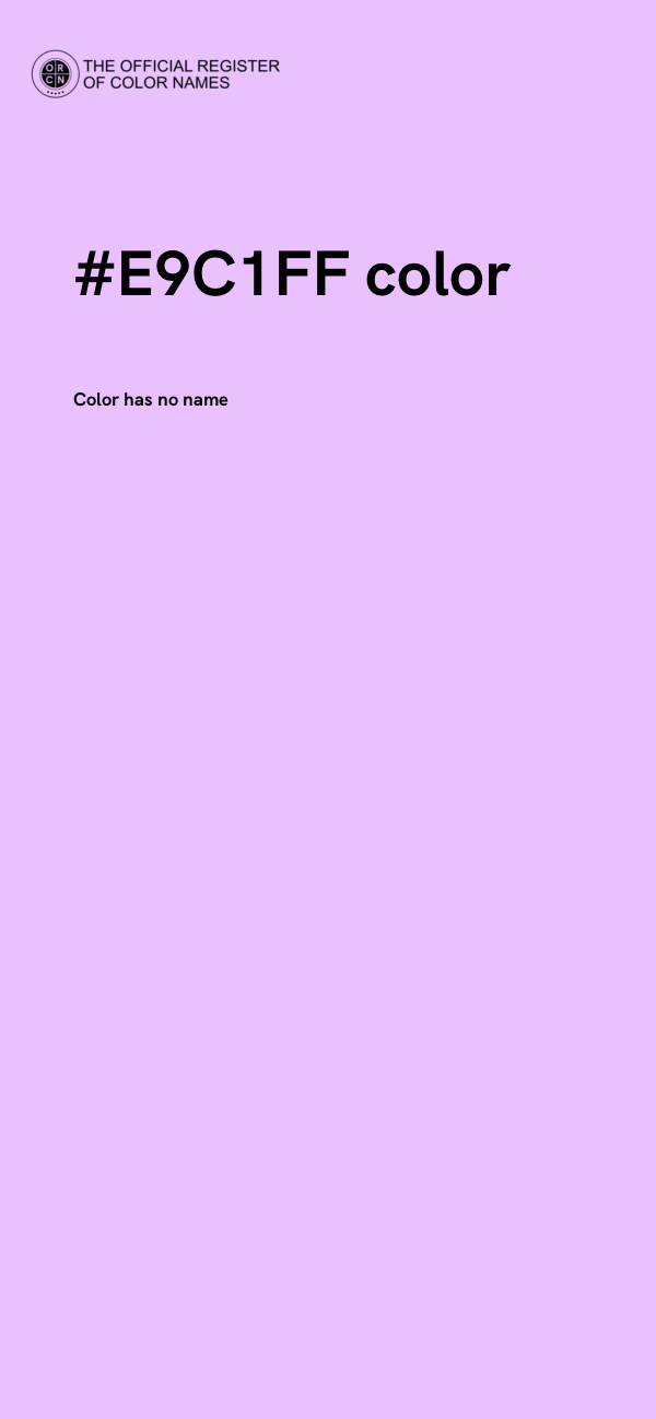 #E9C1FF color image