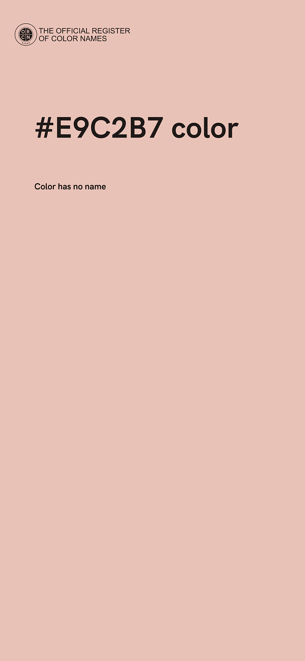 #E9C2B7 color image