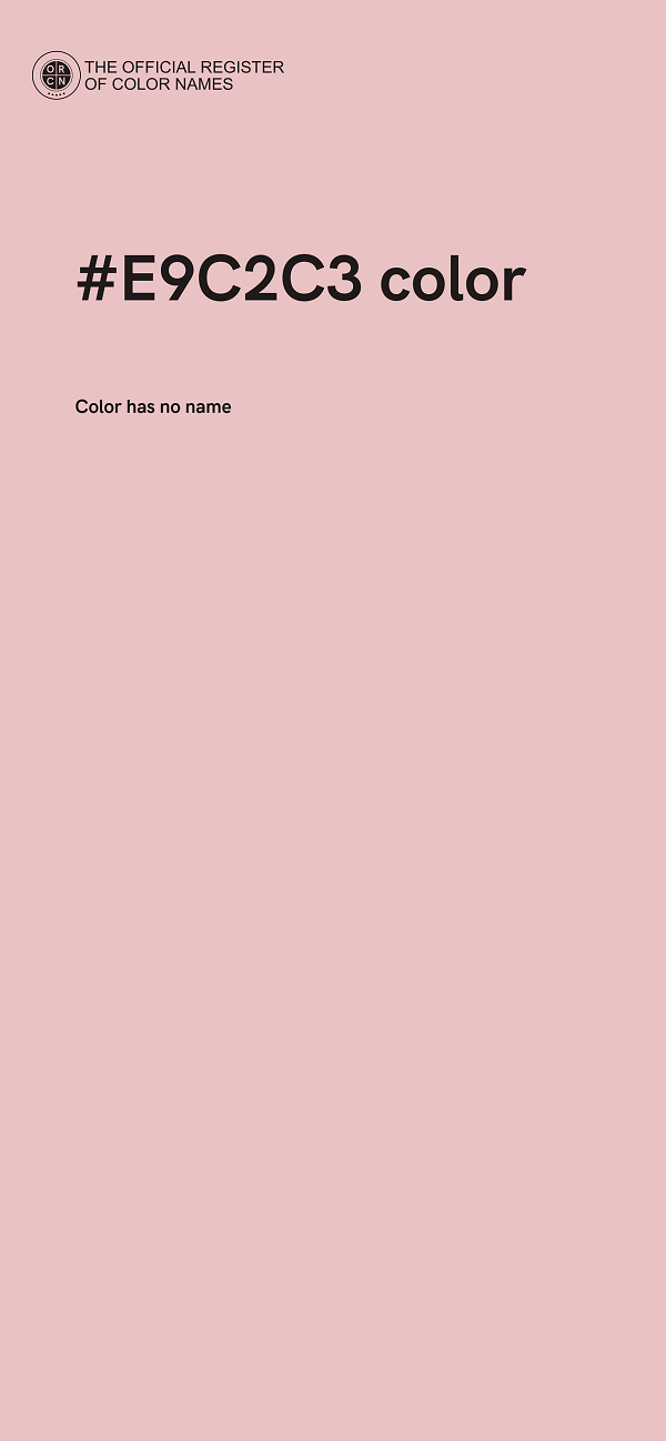 #E9C2C3 color image