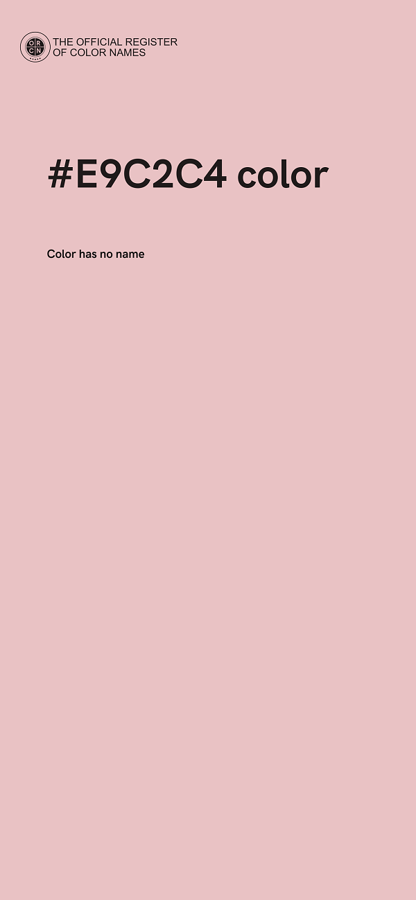 #E9C2C4 color image