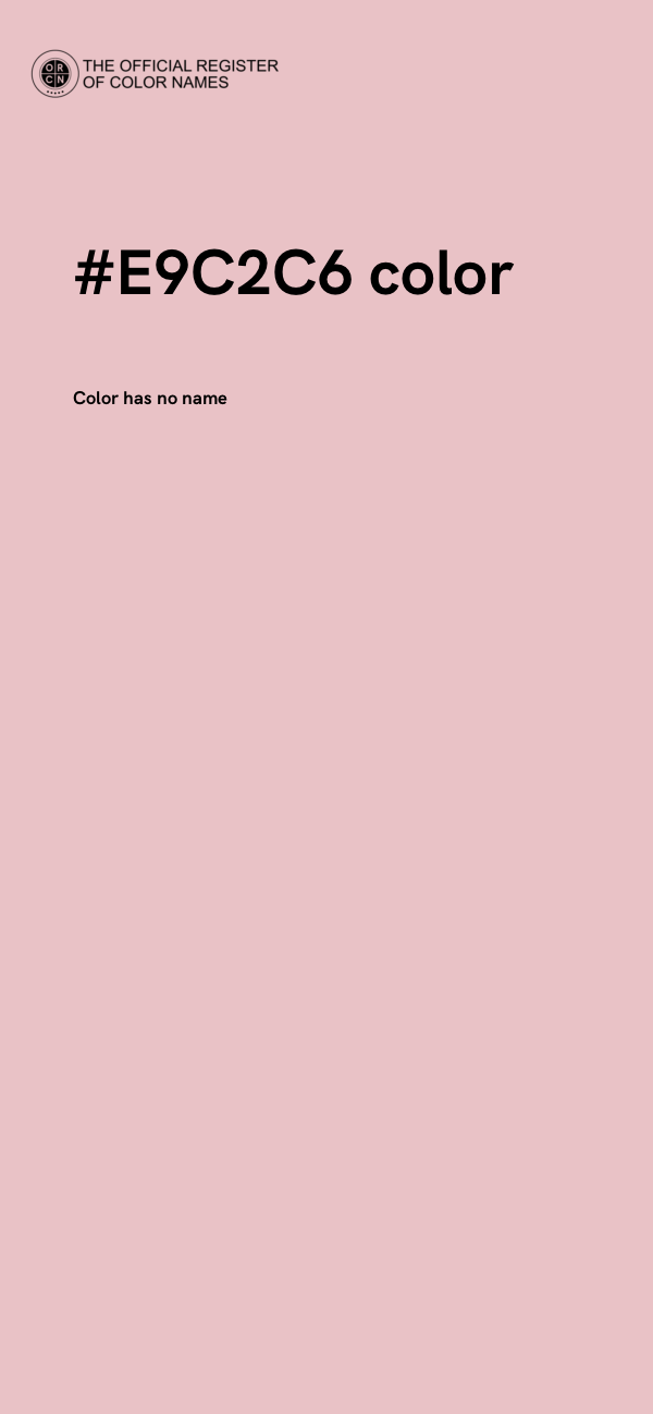 #E9C2C6 color image