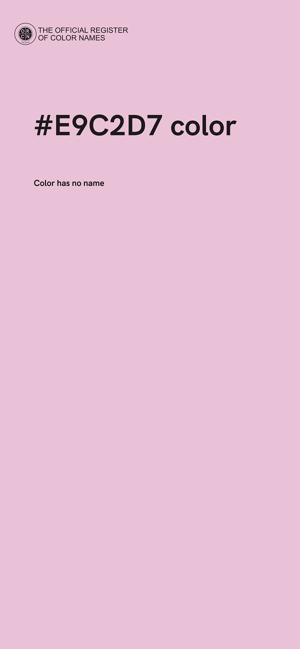 #E9C2D7 color image