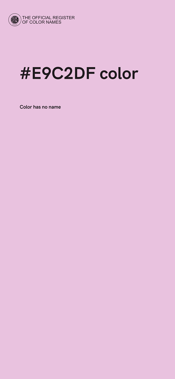 #E9C2DF color image