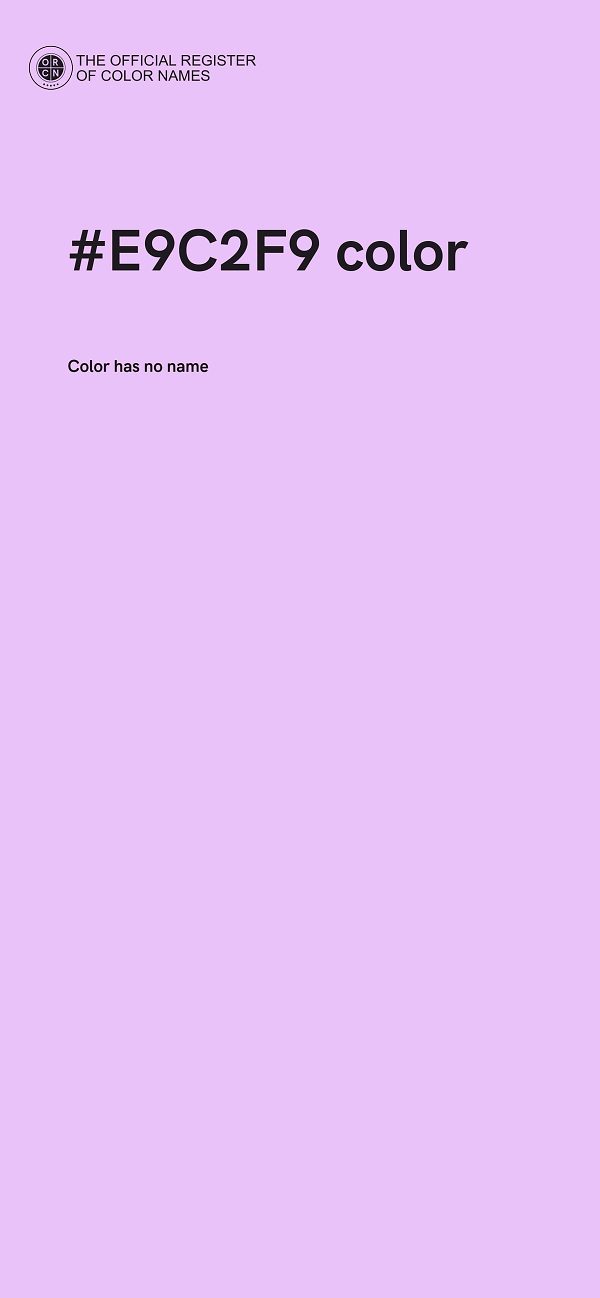 #E9C2F9 color image