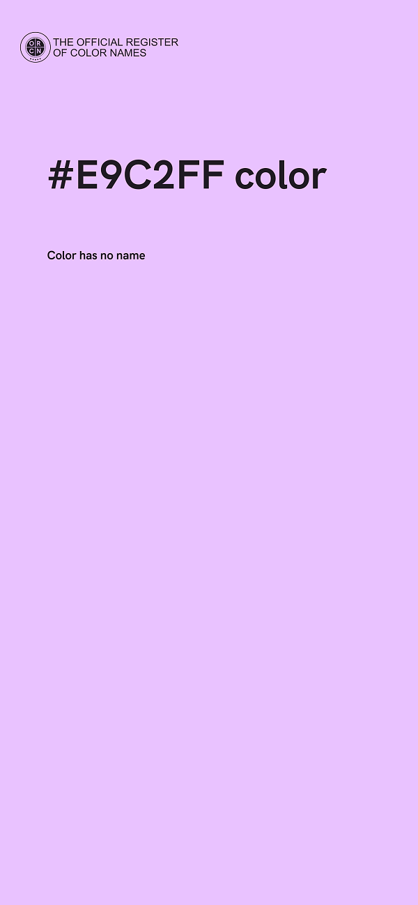 #E9C2FF color image