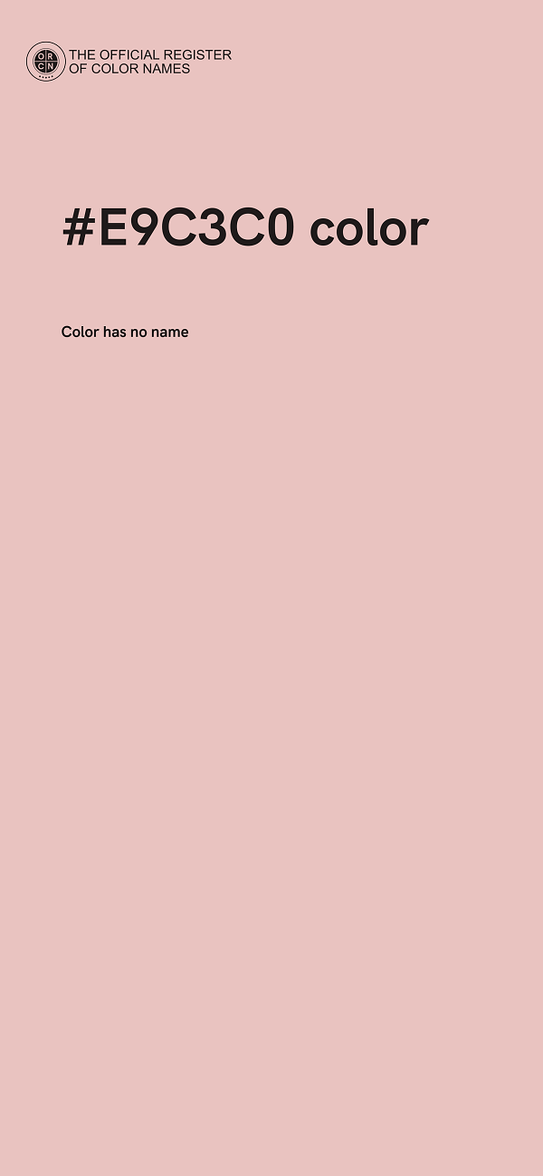 #E9C3C0 color image