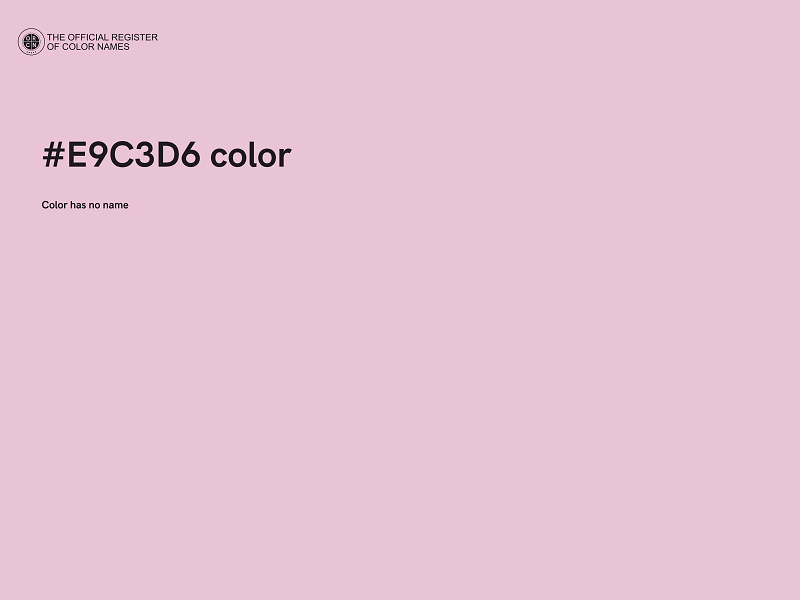 #E9C3D6 color image