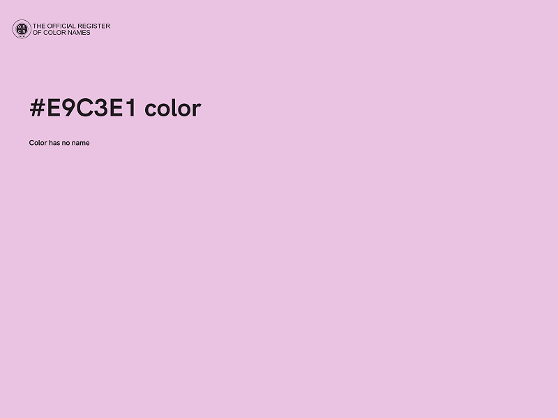 #E9C3E1 color image