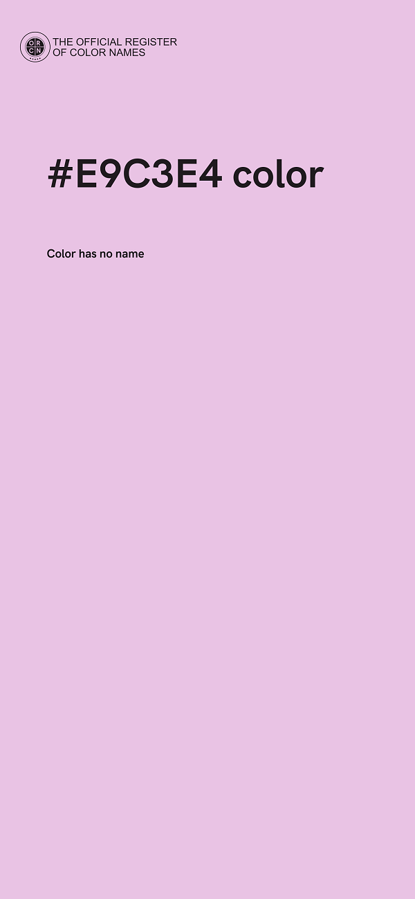 #E9C3E4 color image