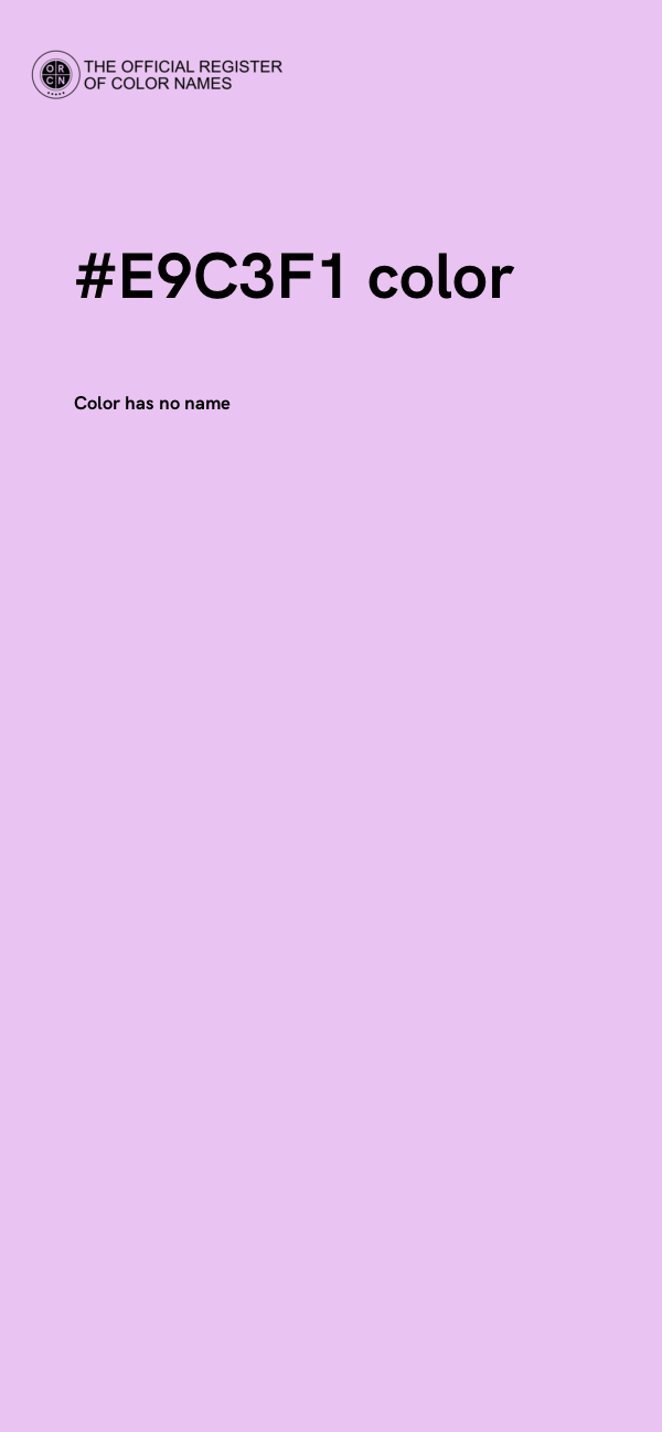 #E9C3F1 color image