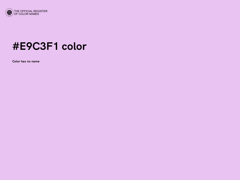 #E9C3F1 color image