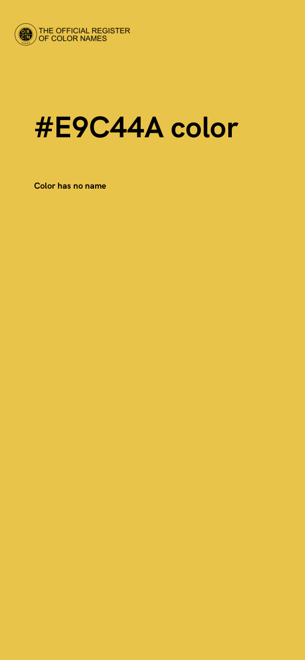 #E9C44A color image